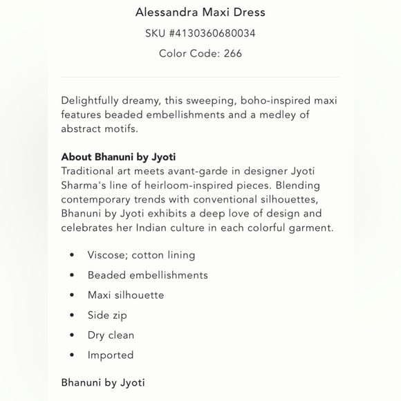 NWT Antropologie Alessandra Maxi Dress 12 - Picture 7 of 8